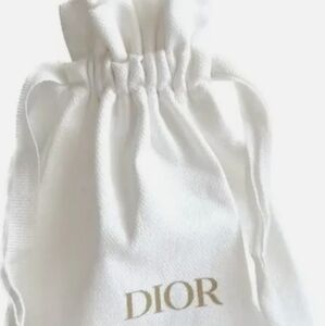 Dior White and Gold Travel Bag Sophistication